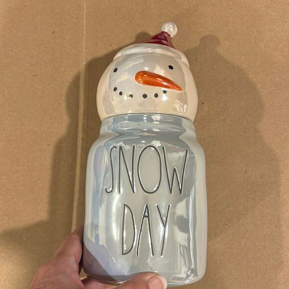 New Rae Dunn Christmas snowman canister